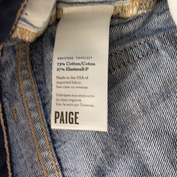 Paige Monica Over Distressed jeans size 27 - Picture 9 of 10